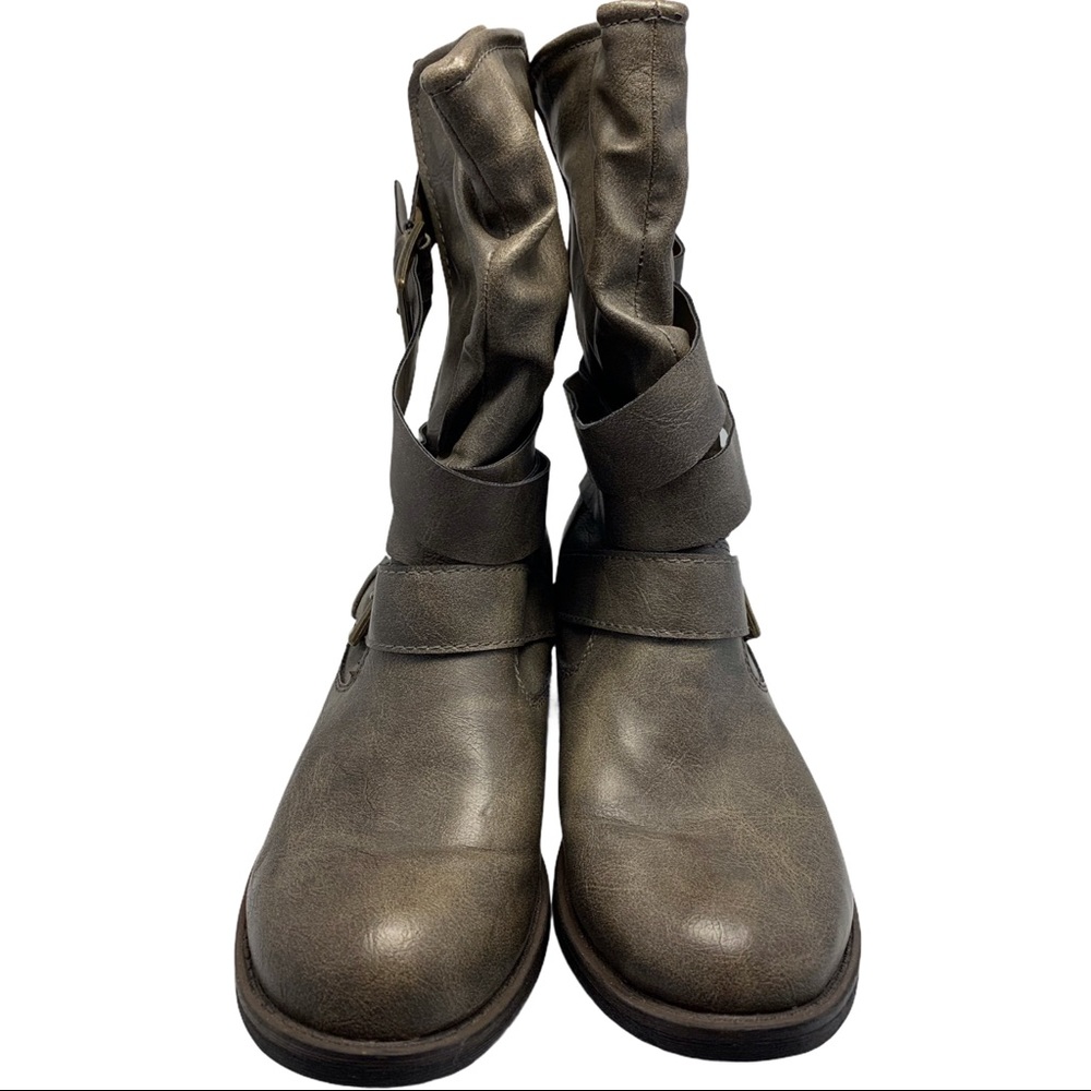 Curfew Anna Brown Strappy Slip On Chelsea Boots 6 - Picture 4 of 9